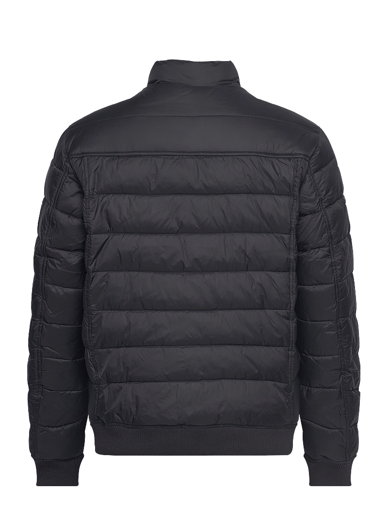 Lyle & Scott - Funnel Neck Wadded Jacket - vinterjackor - jet black - 2