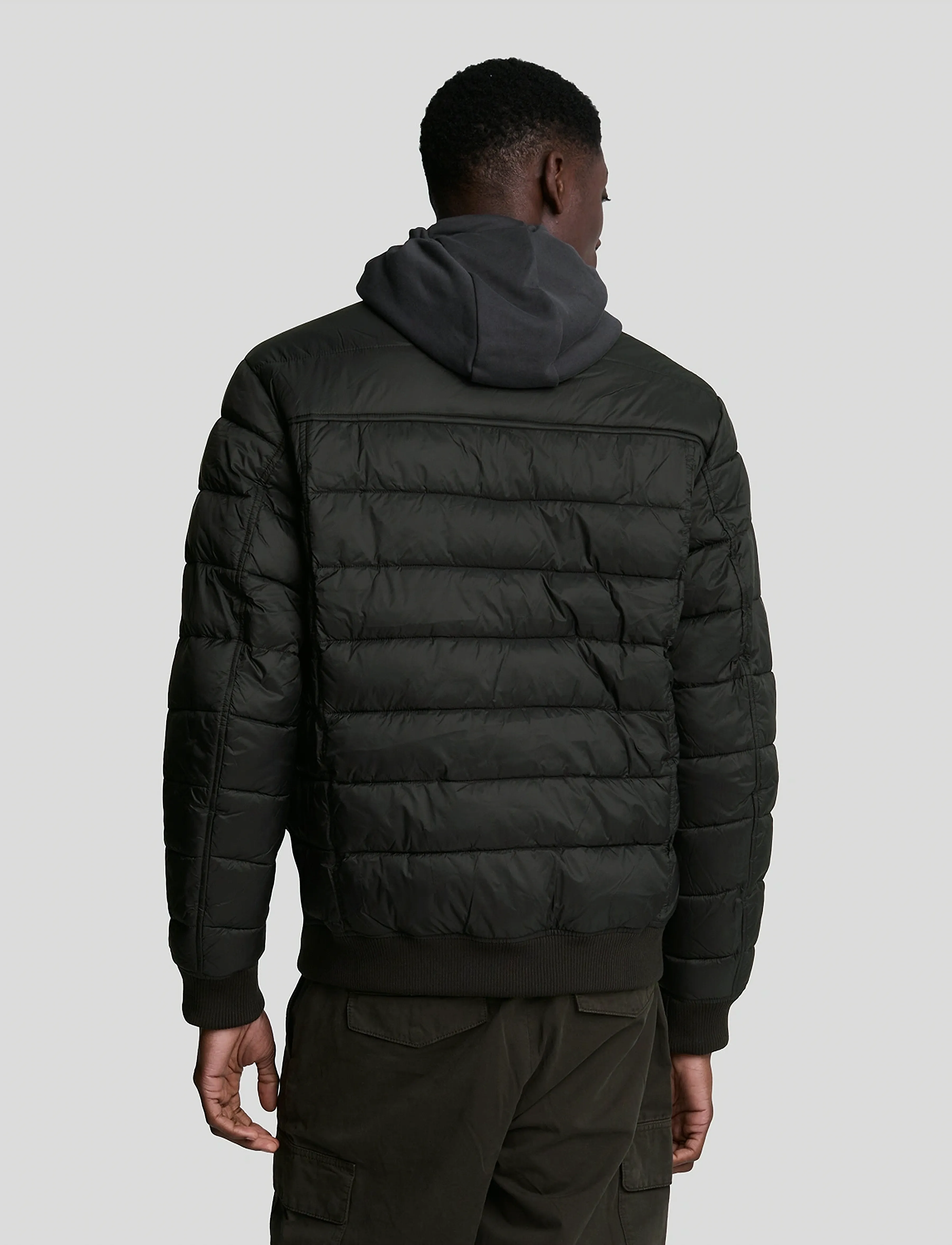 Lyle & Scott - Funnel Neck Wadded Jacket - donsjassen - jet black - 3