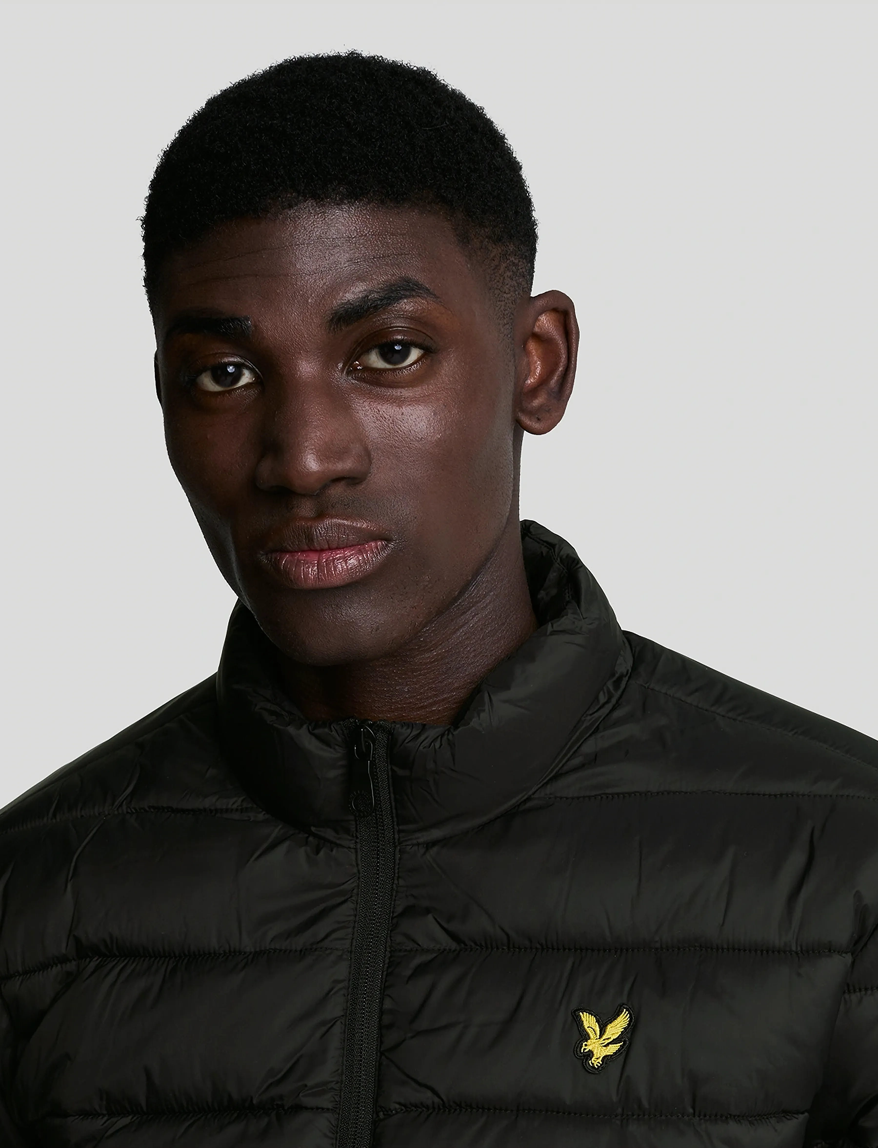 Lyle & Scott - Funnel Neck Wadded Jacket - donsjassen - jet black - 5