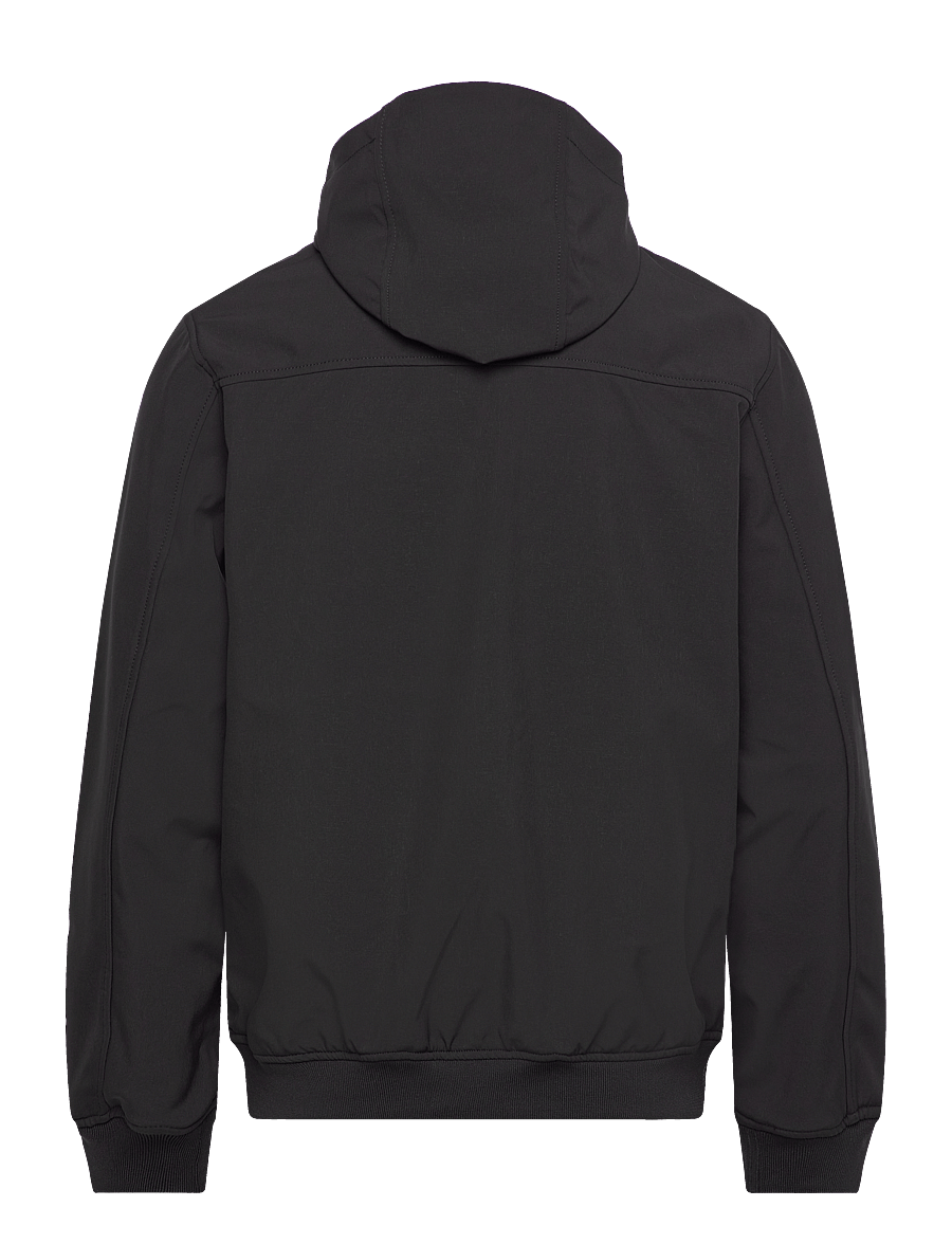 Lyle & Scott - Fleece Back Softshell Jacket - pavasara jakas - z865 jet black - 2