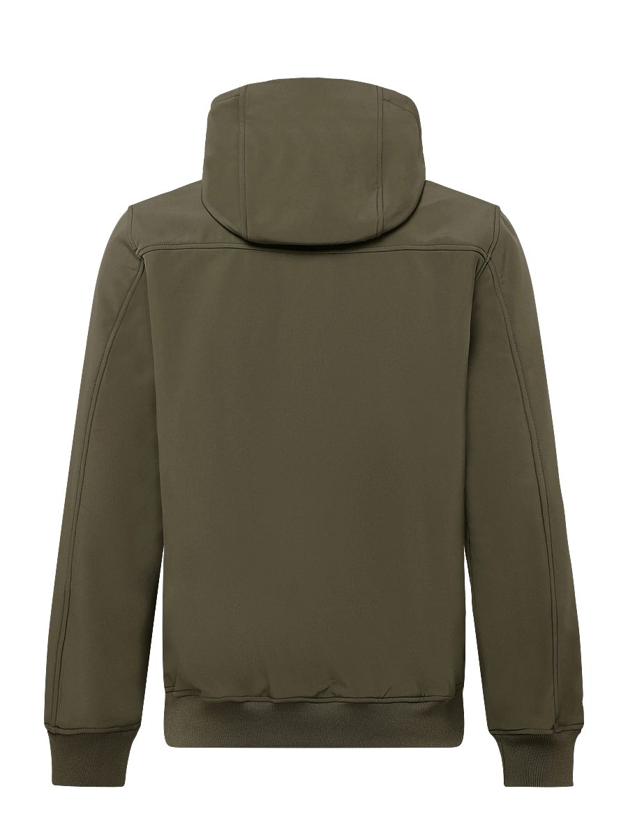 Lyle & Scott - Fleece Back Softshell Jacket - kevadjoped - true olive - 1