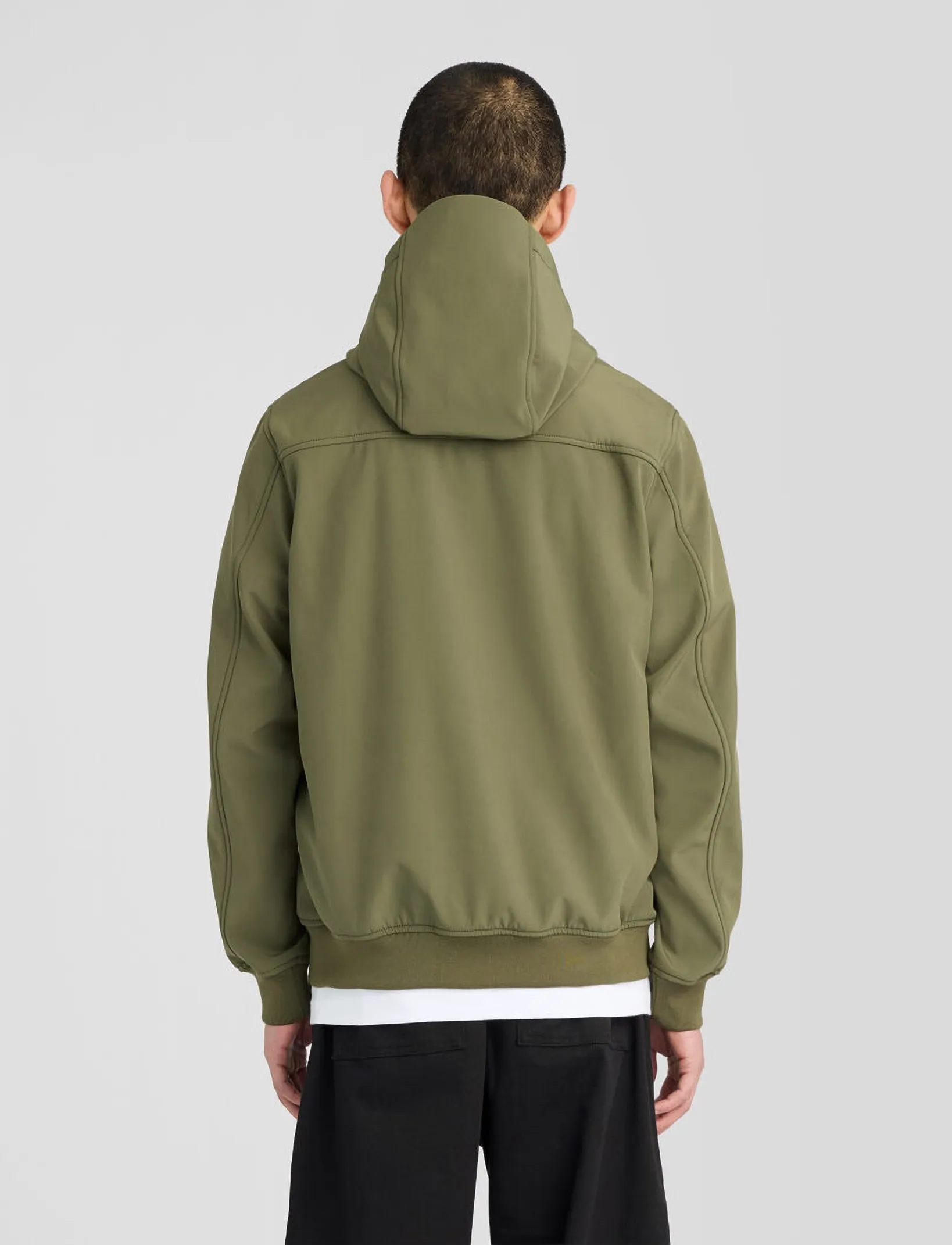 Lyle & Scott - Fleece Back Softshell Jacket - höstjackor - true olive - 3