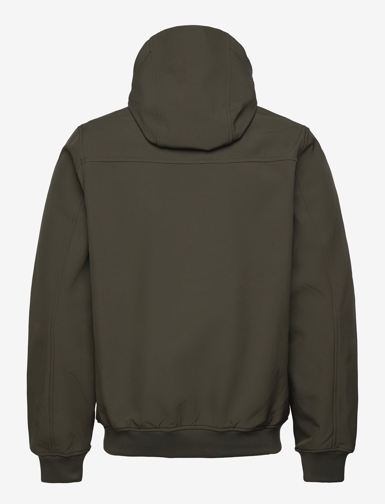 Lyle & Scott - Fleece Back Softshell Jacket - lette jakker - w485 olive - 1