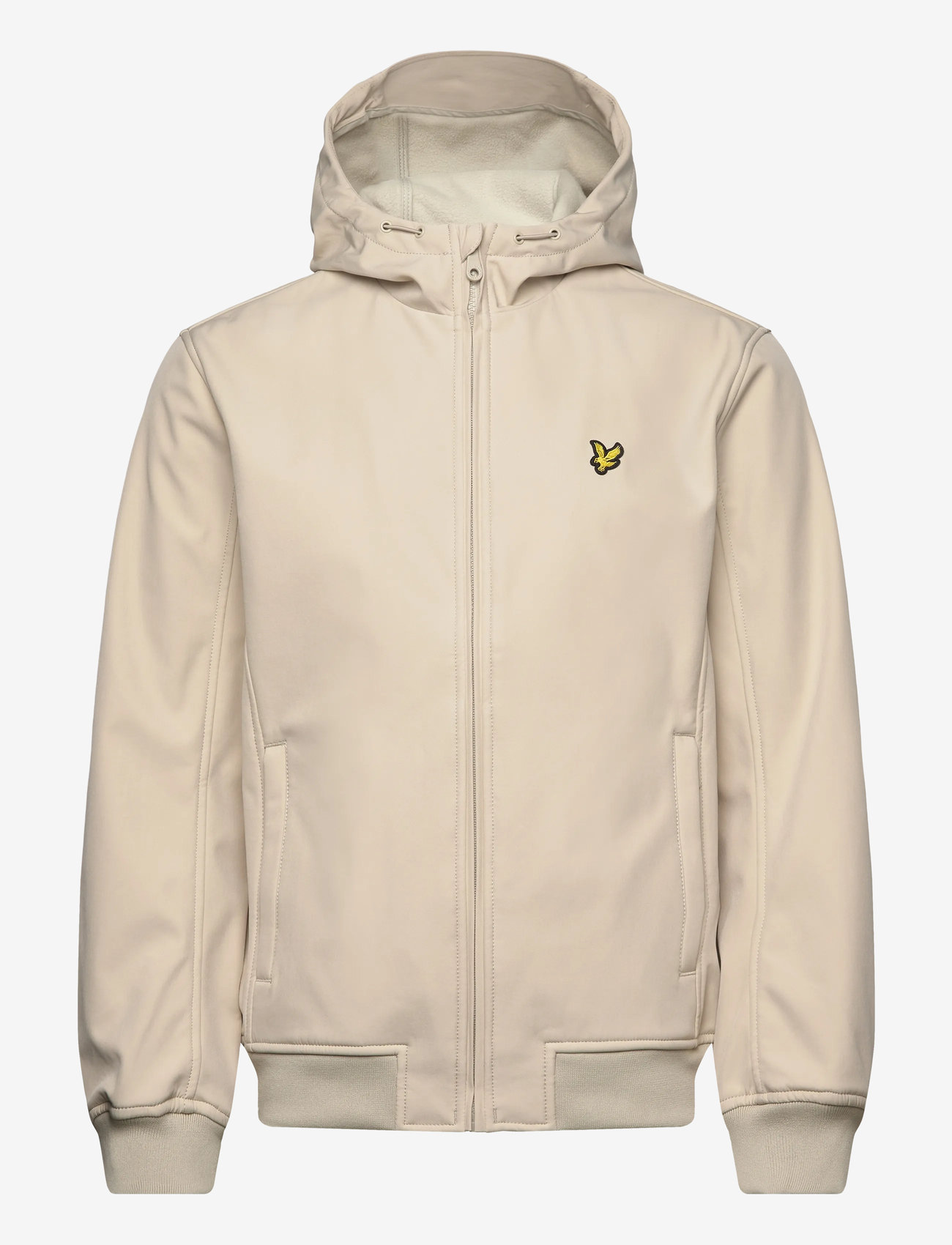 Lyle & Scott - Fleece Back Softshell Jacket - lette jakker - x865 grey taupe - 0