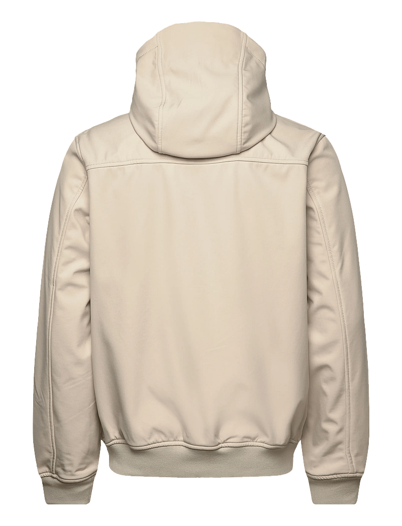 Lyle & Scott - Fleece Back Softshell Jacket - vårjackor - x865 grey taupe - 2