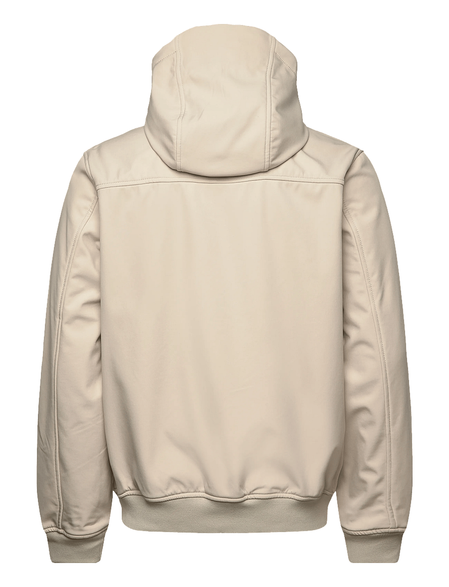 Lyle & Scott - Fleece Back Softshell Jacket - vårjackor - x865 grey taupe - 2