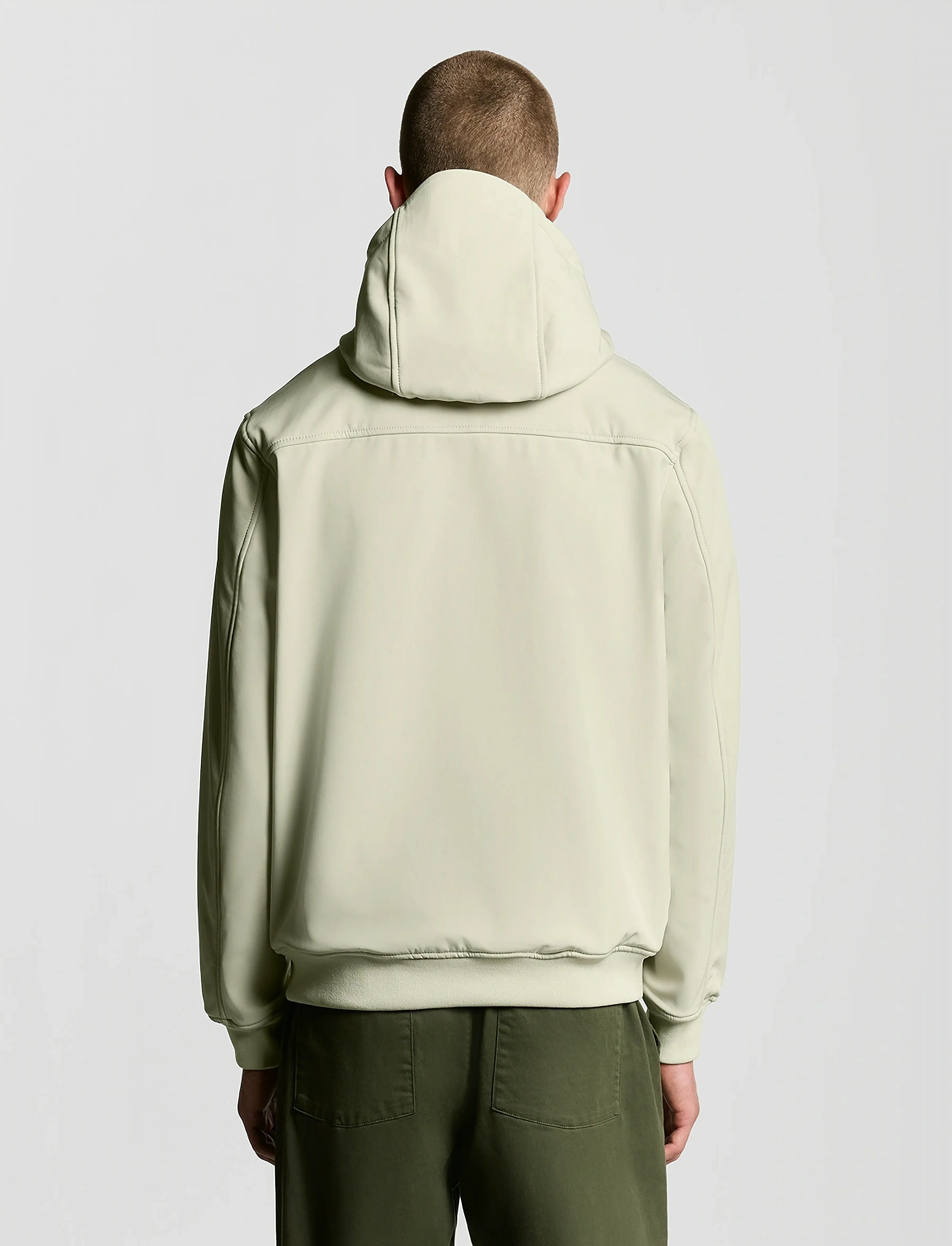 Lyle & Scott - Fleece Back Softshell Jacket - vårjackor - x865 grey taupe - 3