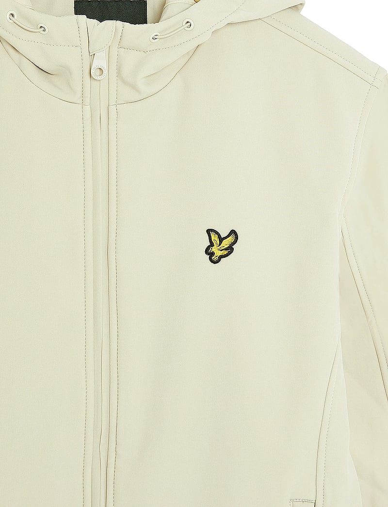 Lyle & Scott - Fleece Back Softshell Jacket - vårjackor - x865 grey taupe - 5