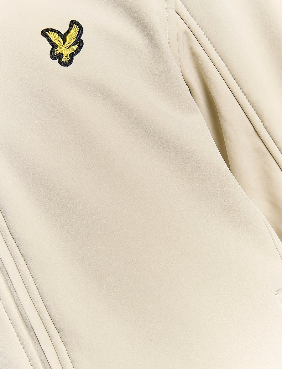 Lyle & Scott - Fleece Back Softshell Jacket - efterårsjakker - x865 grey taupe - 5