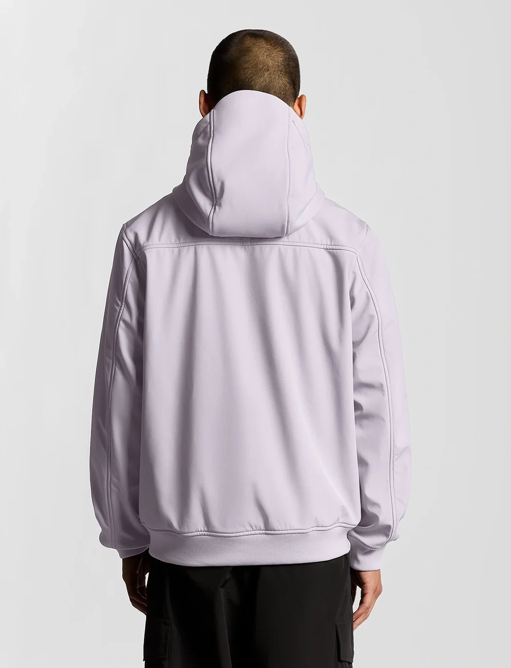 Lyle & Scott - Fleece Back Softshell Jacket - fall jackets - x867 ash lilac - 3