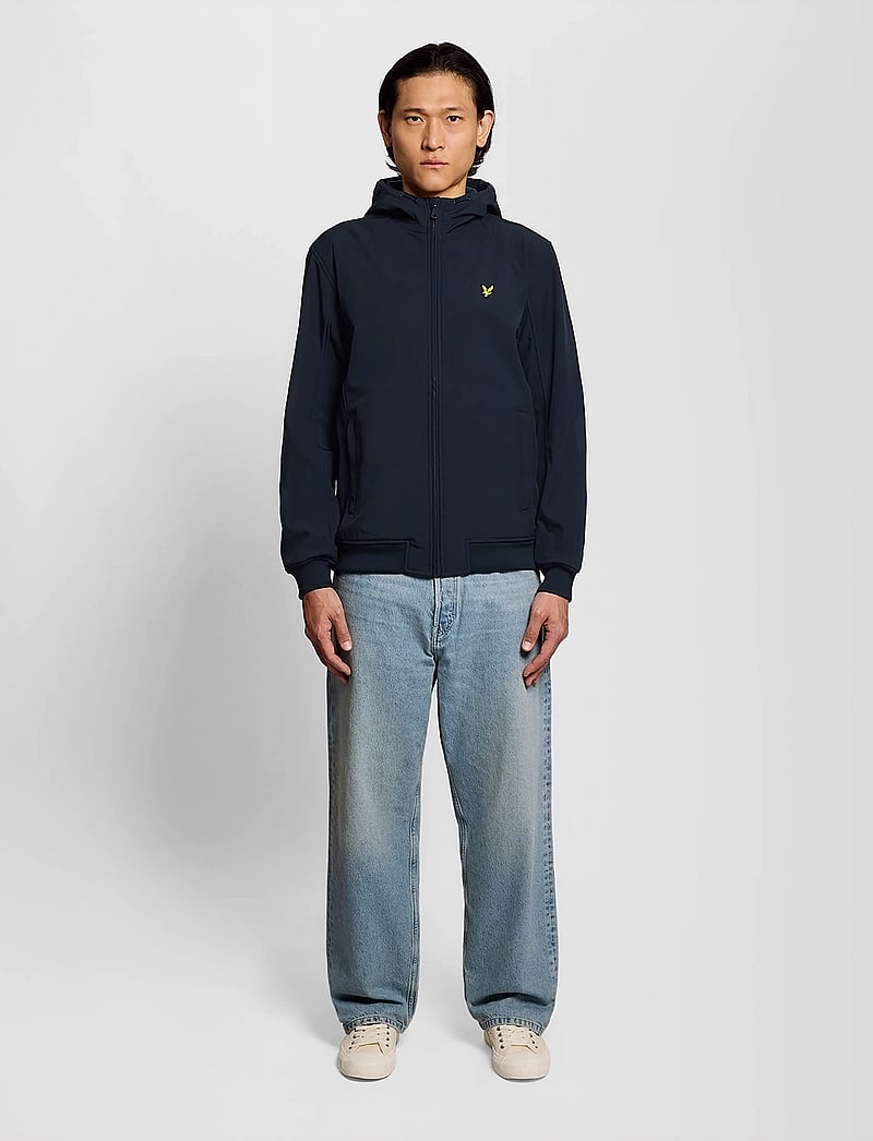 Lyle & Scott - Fleece Back Softshell Jacket - frühlingsjacken - z271 dark navy - 4