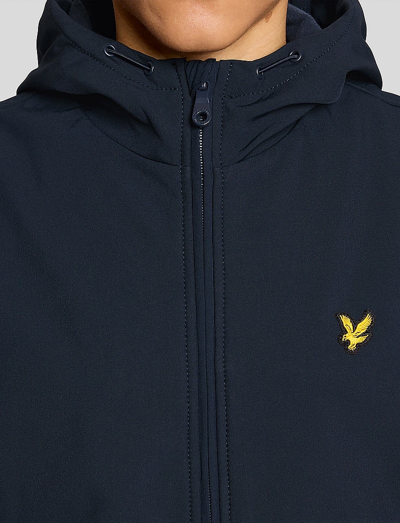 Lyle & Scott - Fleece Back Softshell Jacket - frühlingsjacken - z271 dark navy - 5