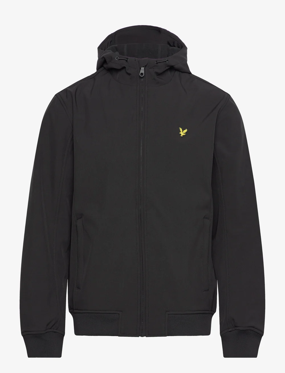 Lyle & Scott - Fleece Back Softshell Jacket - fall jackets - z865 jet black - 1