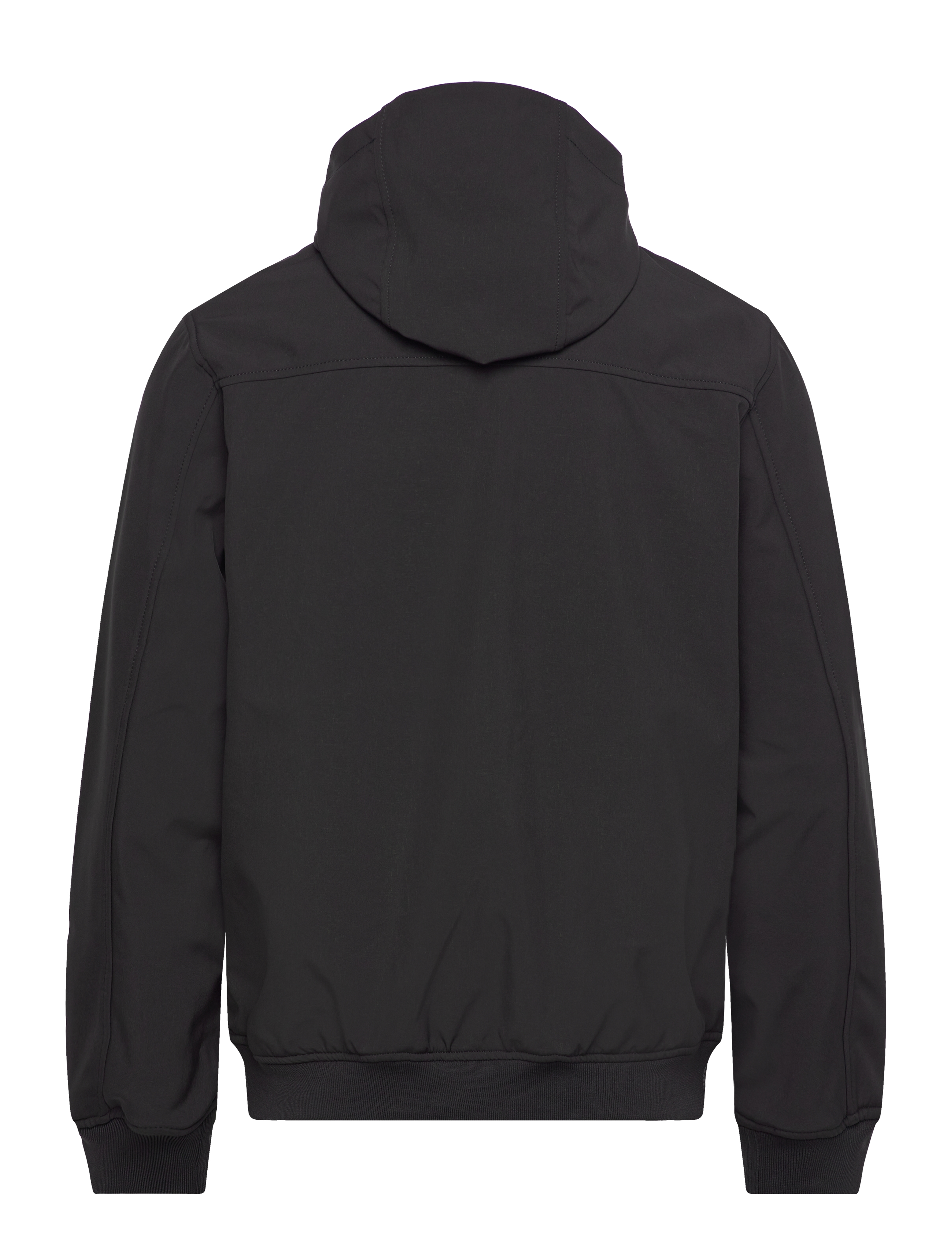 Lyle & Scott - Fleece Back Softshell Jacket - spring jackets - z865 jet black - 2
