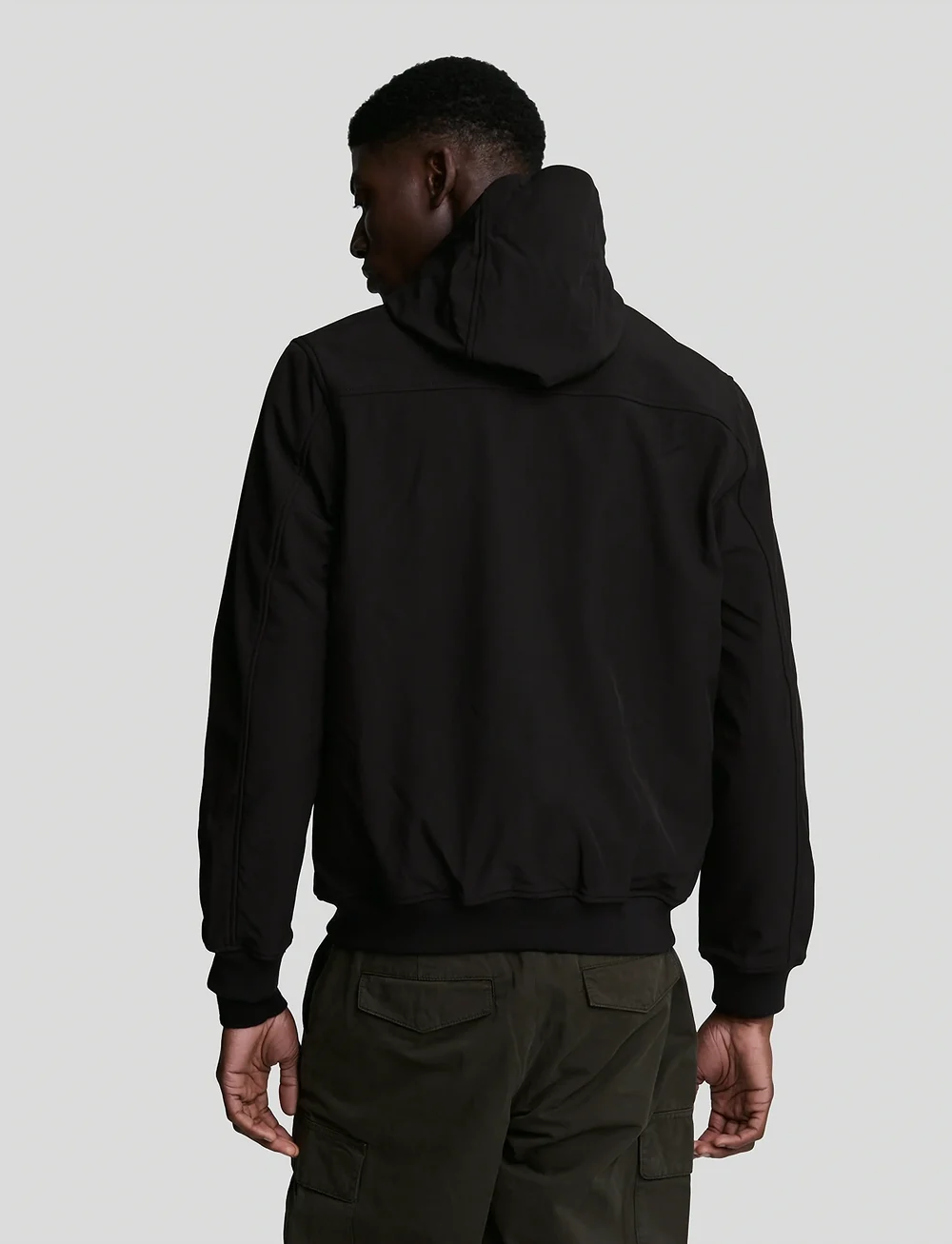 Lyle & Scott - Fleece Back Softshell Jacket - fall jackets - z865 jet black - 3