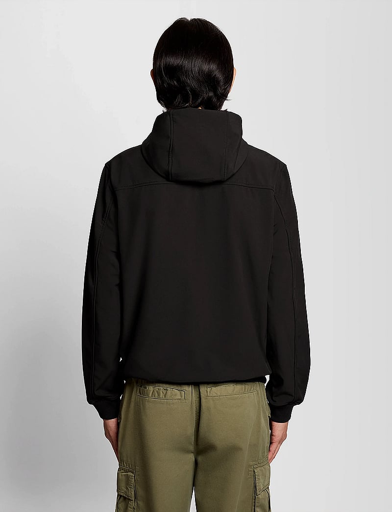 Lyle & Scott - Fleece Back Softshell Jacket - frühlingsjacken - z865 jet black - 3