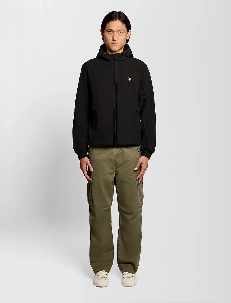 Lyle & Scott - Fleece Back Softshell Jacket - frühlingsjacken - z865 jet black - 4