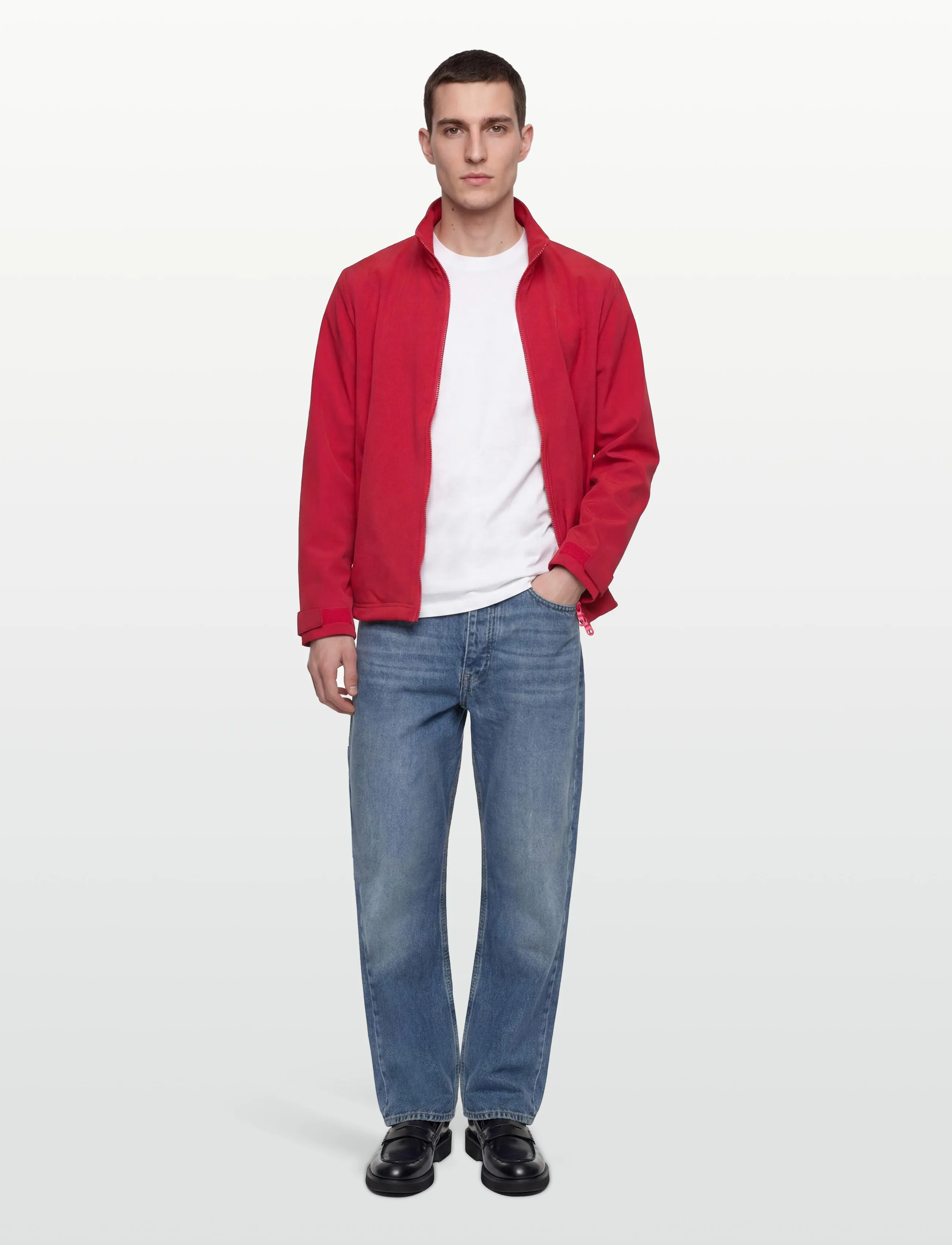 Lyle & Scott Keyline Windbreaker Jacket, M, Jackets, Rot - Light Männerswear