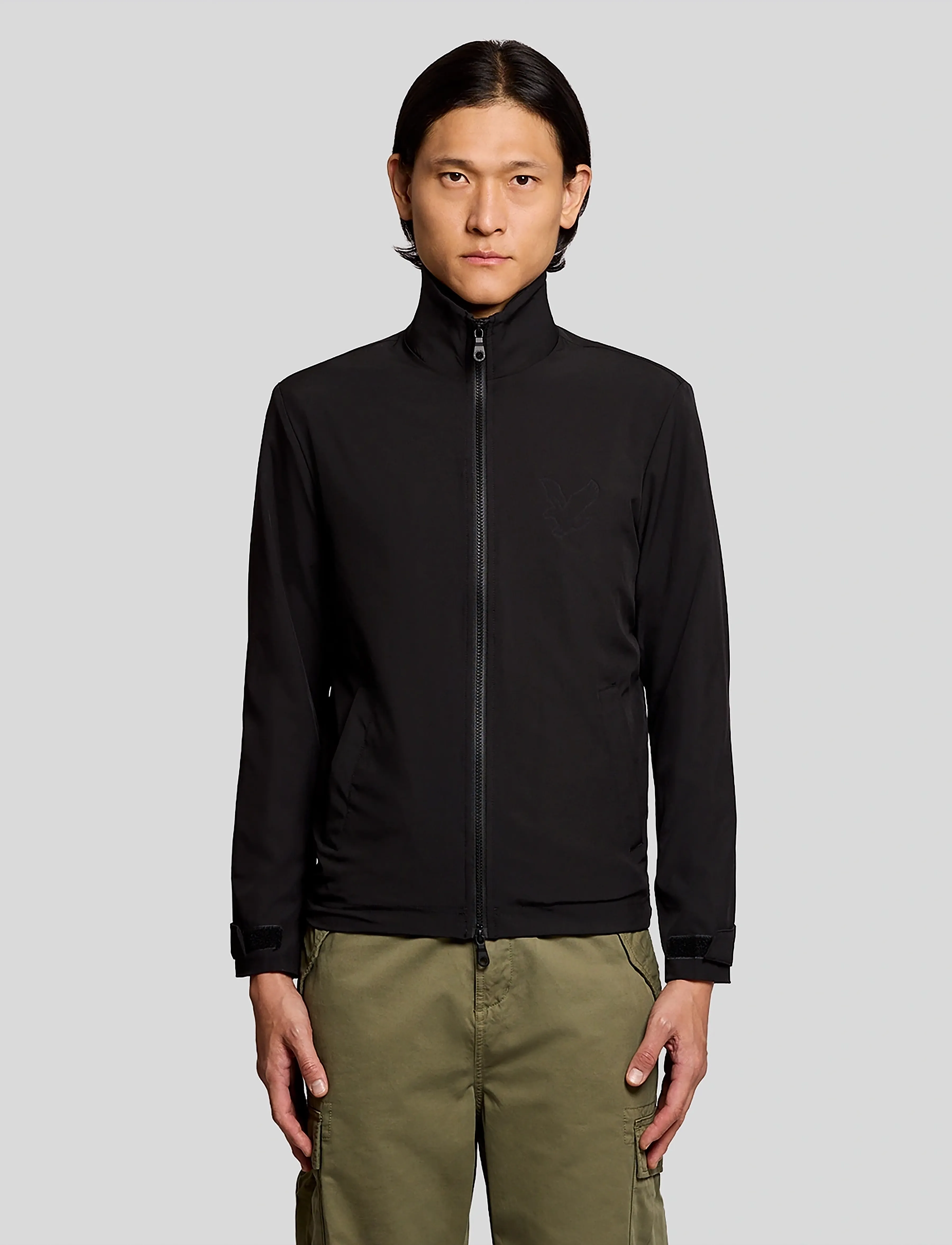 Lyle & Scott Keyline Windbreaker Jacket, XXL, Jackets, Schwarz - Light Männerswear