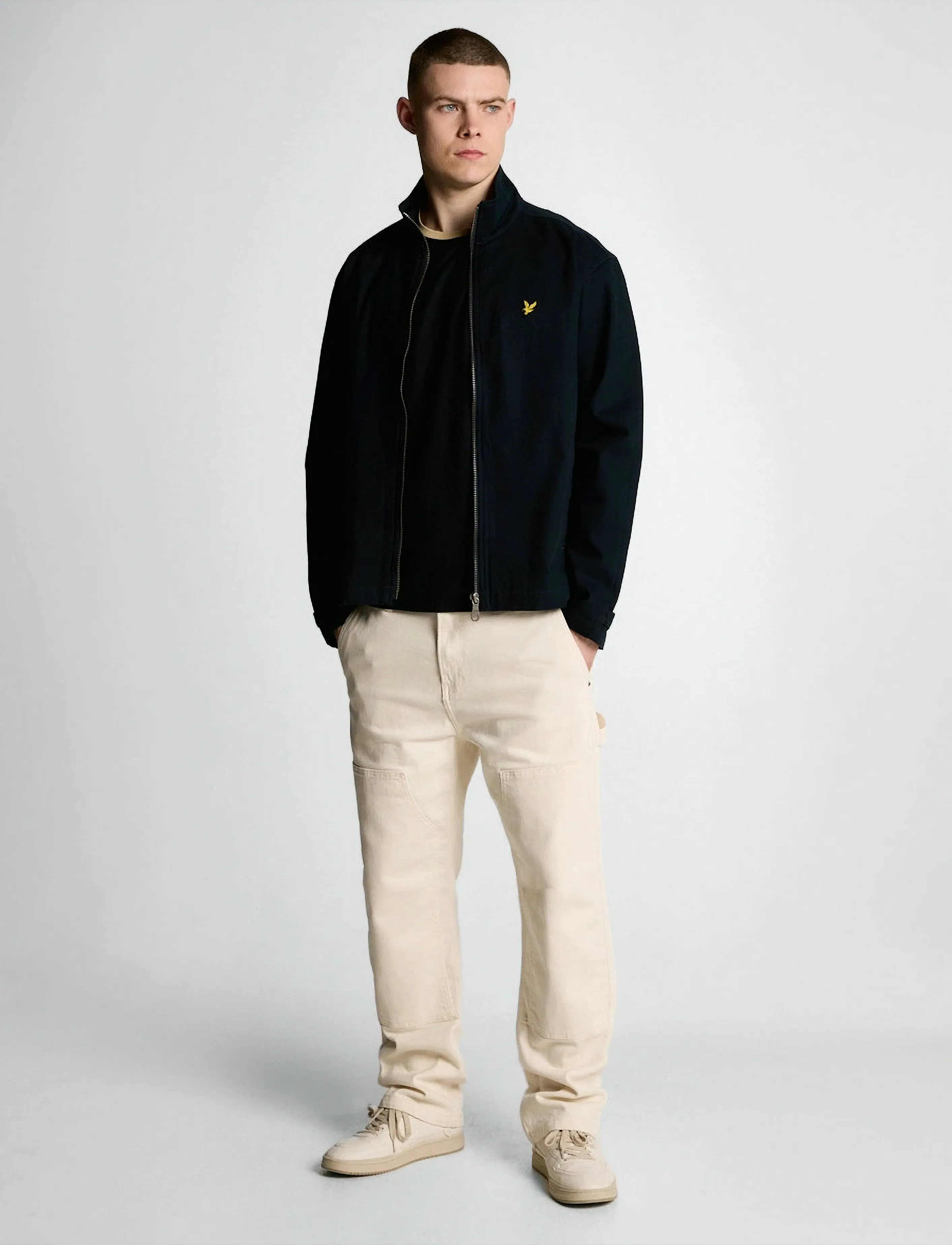 Lyle & Scott - High Neck Twill Jacket - z271 dark navy - 3