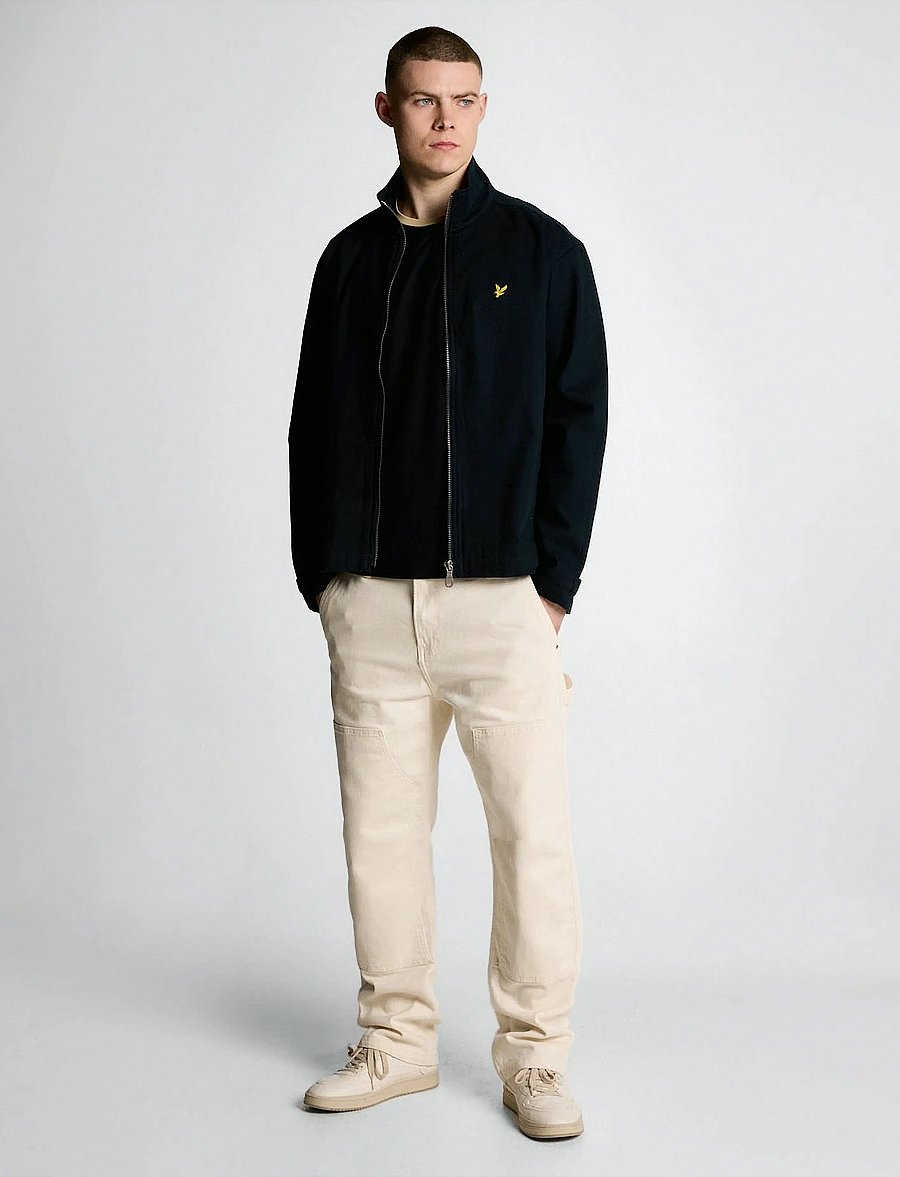 Lyle & Scott - High Neck Twill Jacket - z271 dark navy - 3