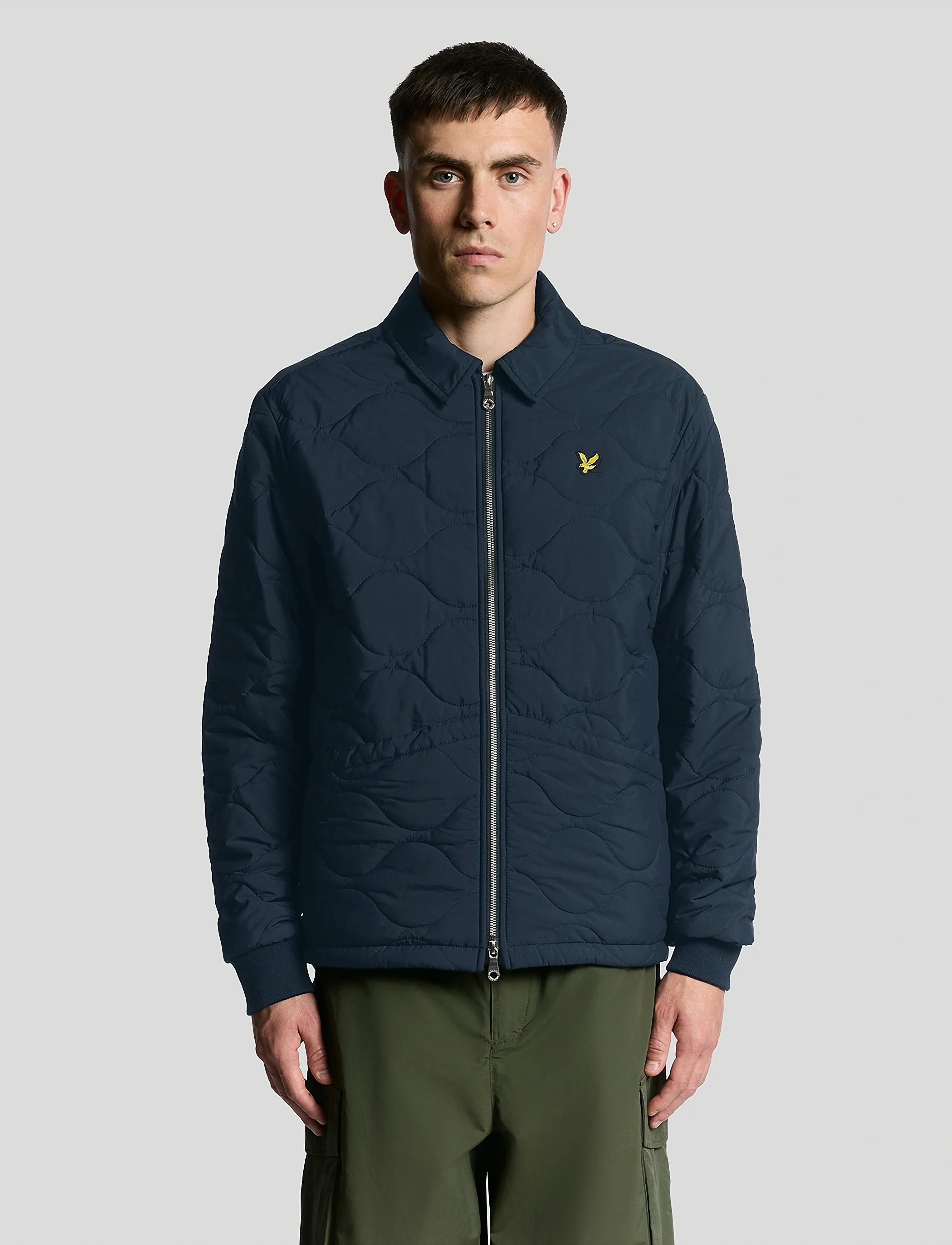Lyle & Scott Quilted Ripstop Jacket, S, Navy, Jakker > Quiltede Jakker, Herre