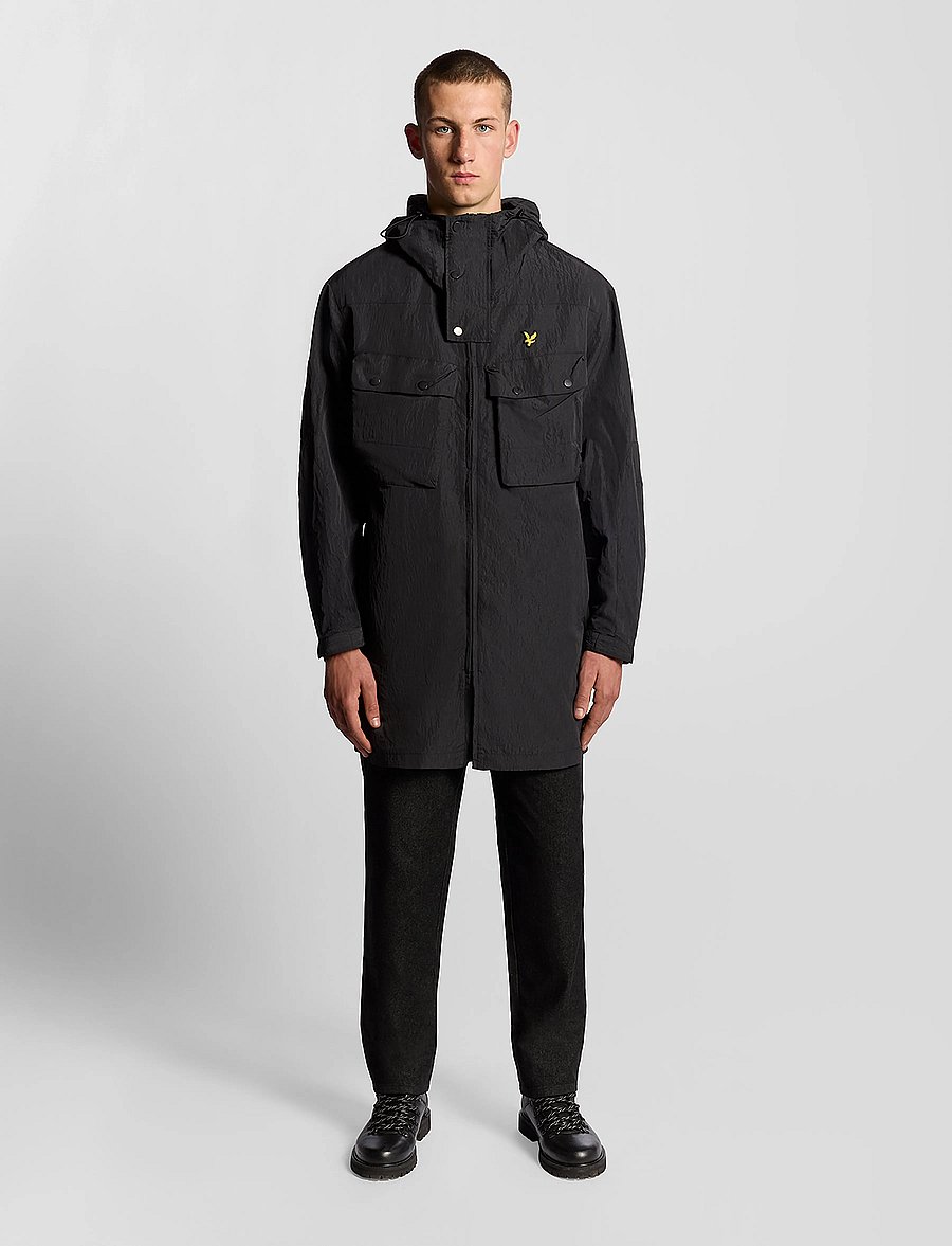 Lyle & Scott - Guard Parka - parkas - x002 black ice - 4