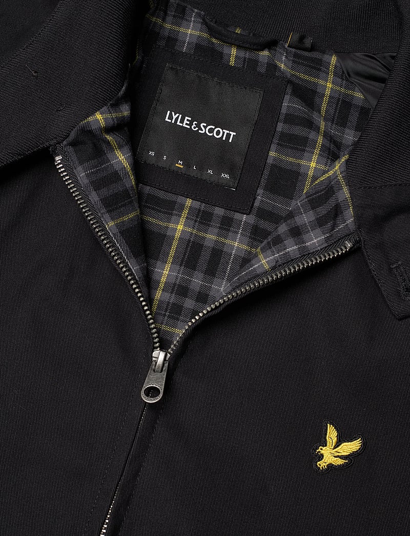 Lyle & Scott - Cotton Harrington Jacket - forårsjakker - z865 jet black - 2