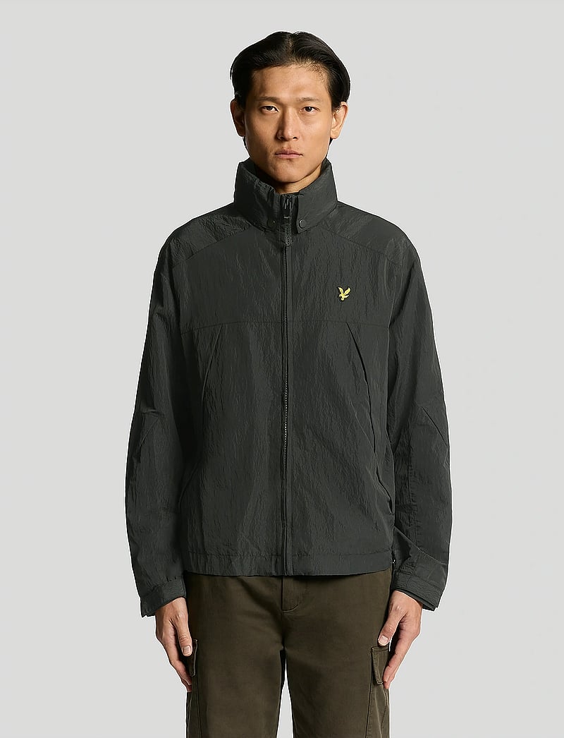 Lyle & Scott - Fold Away Hood Jacket - frühlingsjacken - x002 black ice - 0