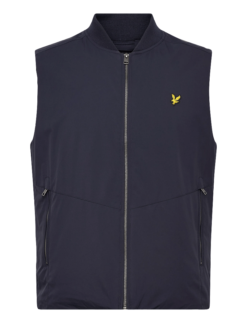 Lyle & Scott - Quilted Shell Gilet - västar - dark navy - 1