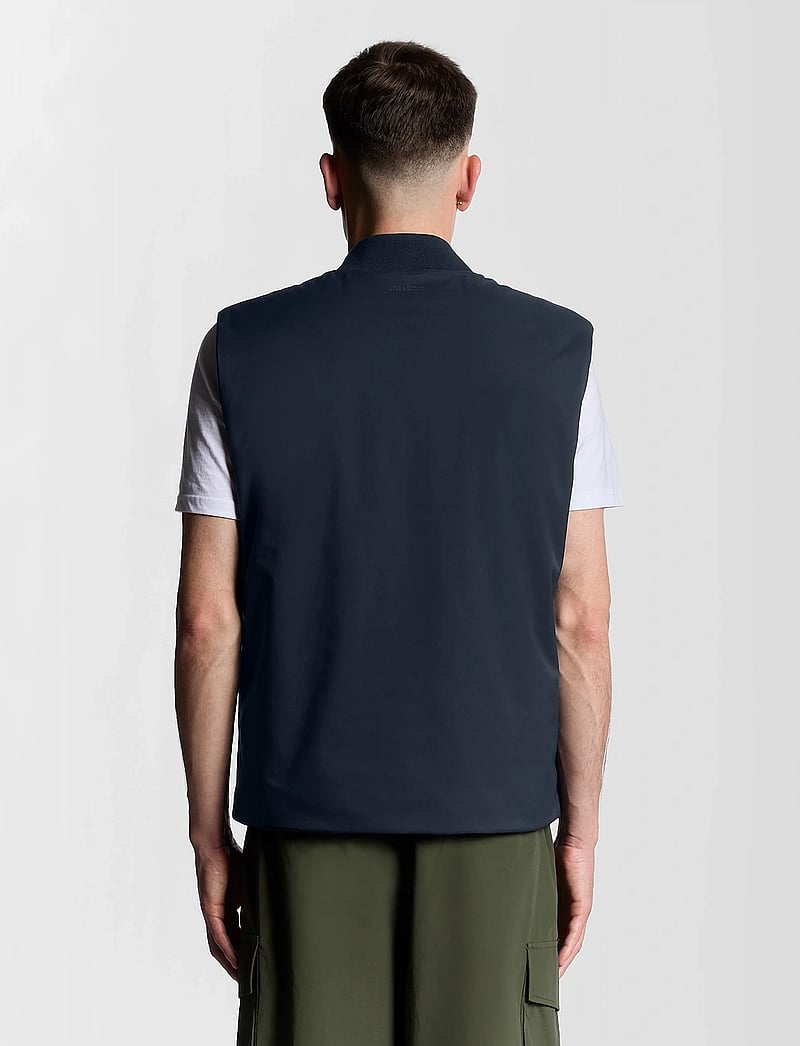 Lyle & Scott - Quilted Shell Gilet - västar - dark navy - 3