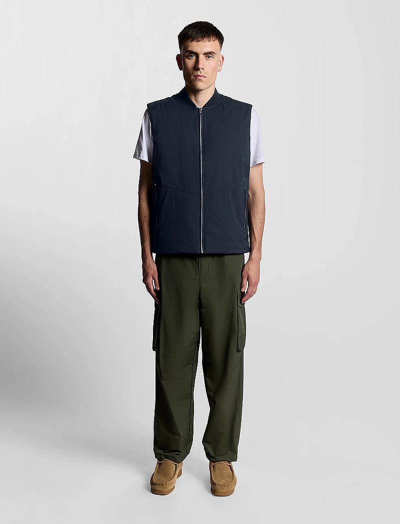 Lyle & Scott - Quilted Shell Gilet - västar - dark navy - 5