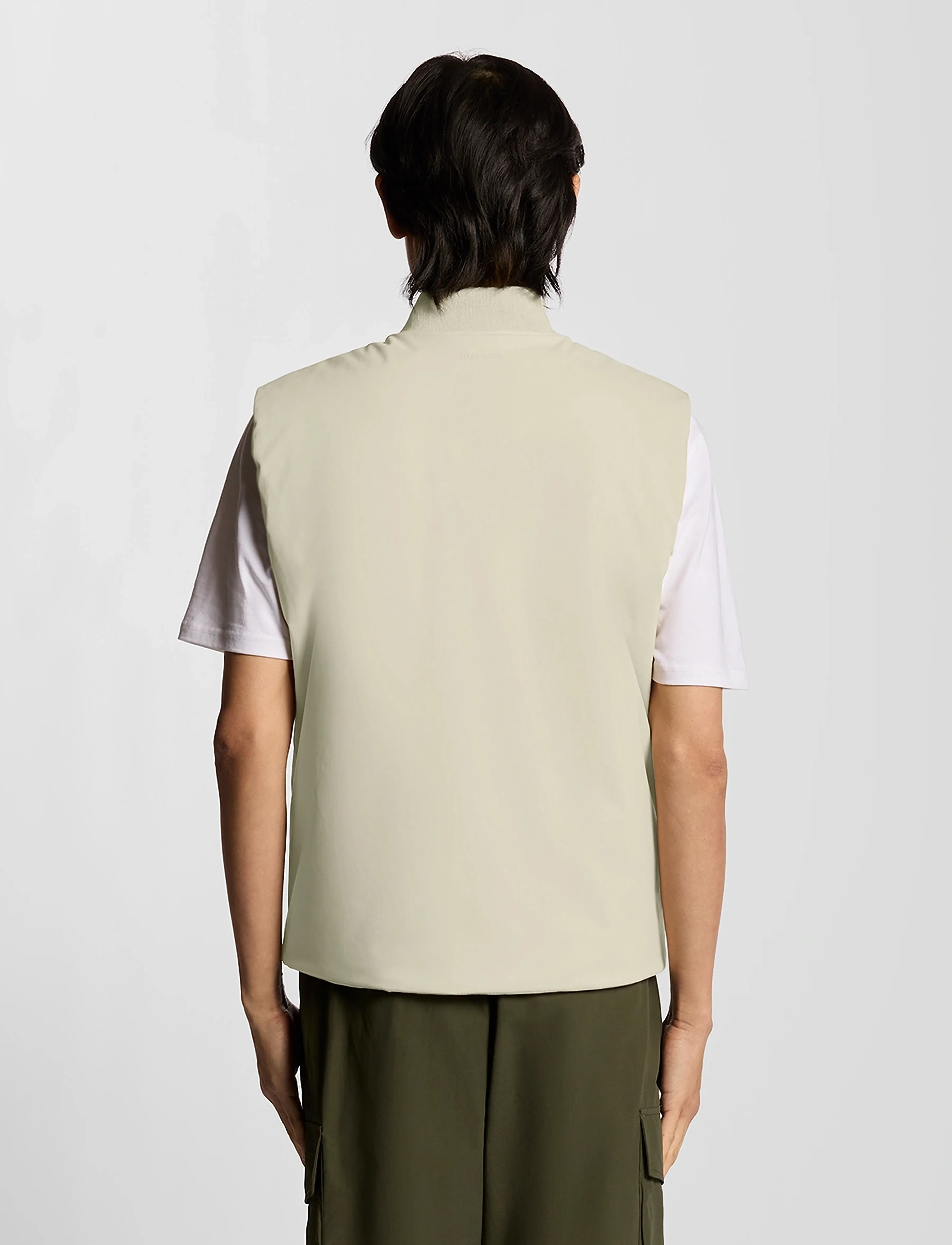 Lyle & Scott - Quilted Shell Gilet - västar - x865 grey taupe - 3