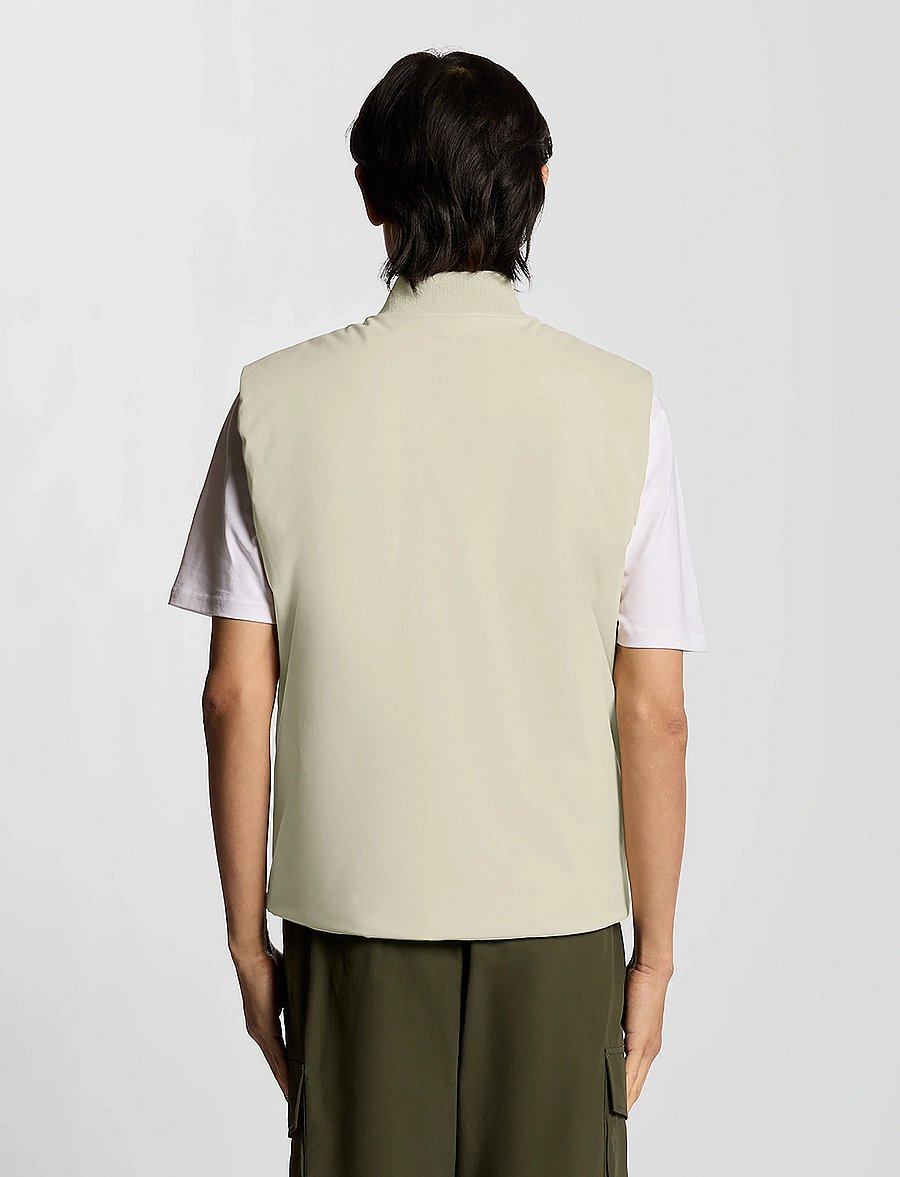 Lyle & Scott - Quilted Shell Gilet - västar - x865 grey taupe - 3