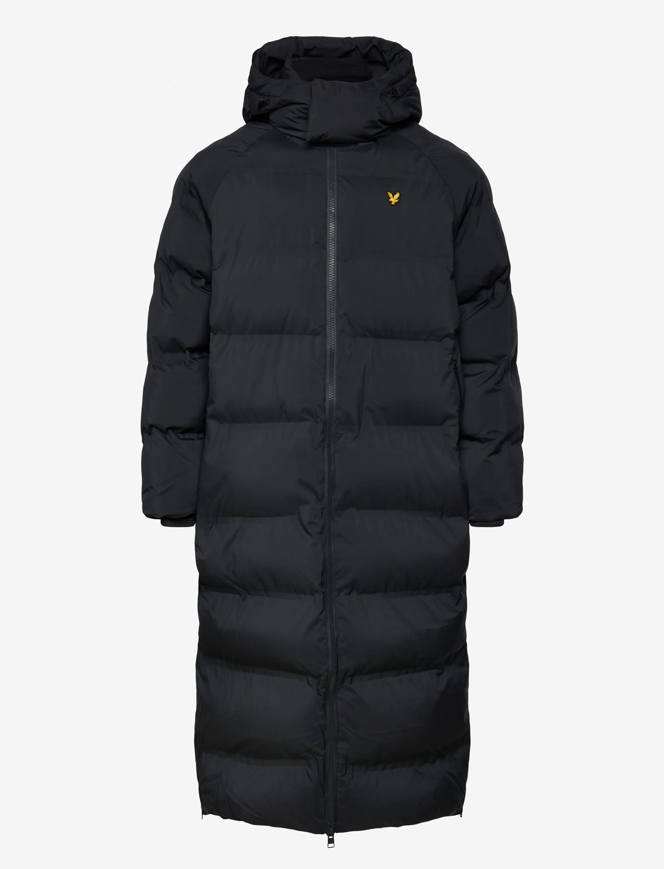 Lyle & Scott - Welded Longline Puffer Jacket - efterårsjakker - z865 jet black - 0