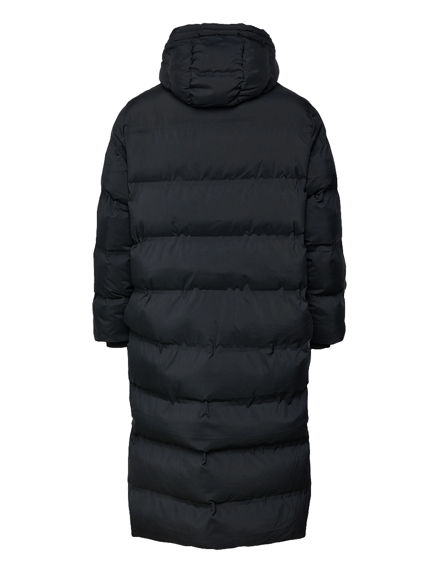 Lyle & Scott - Welded Longline Puffer Jacket - daunenjacken - z865 jet black - 1