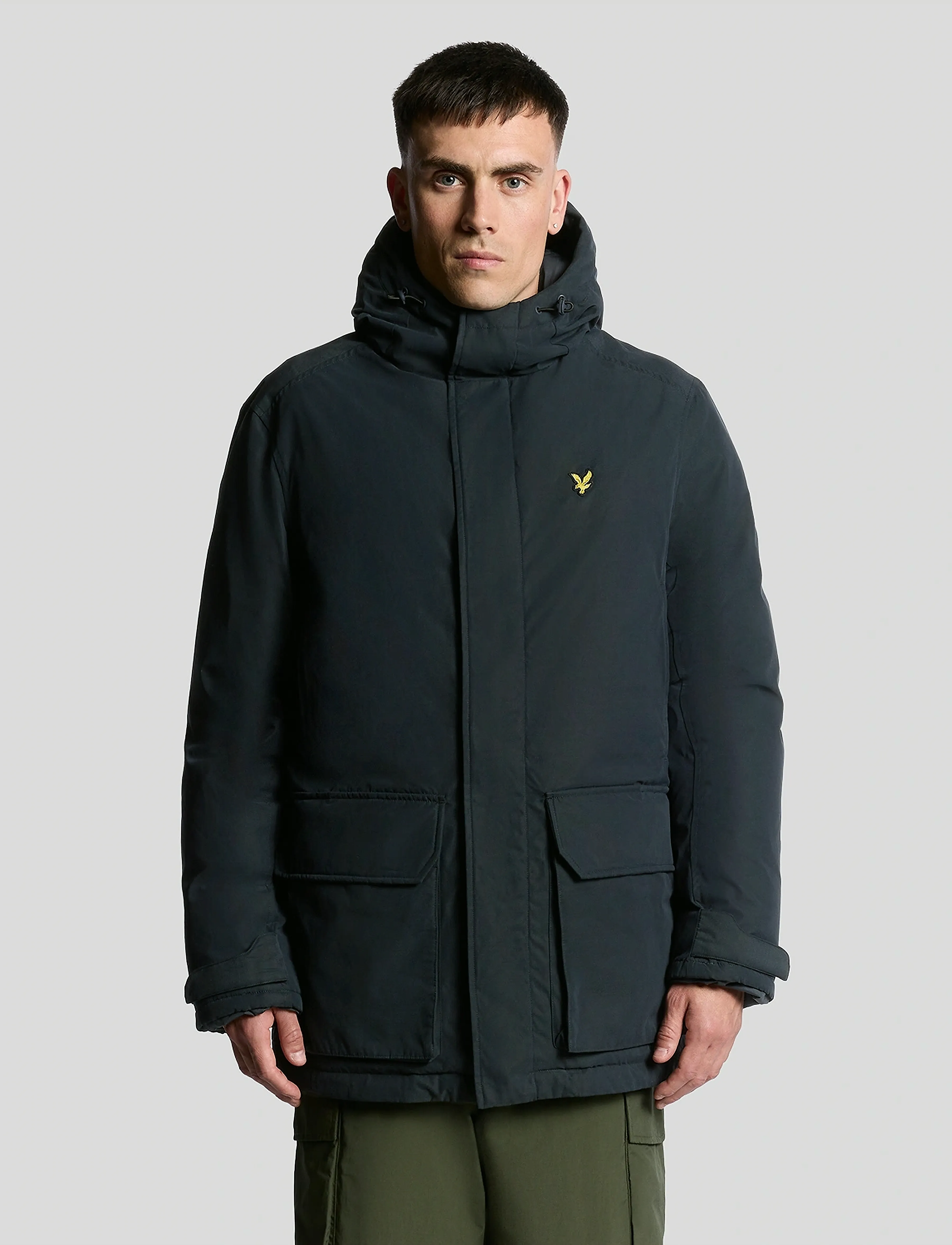 Lyle & Scott Membrane Parka, XS, Jackets, Marineblau - Parkas, Männerswear