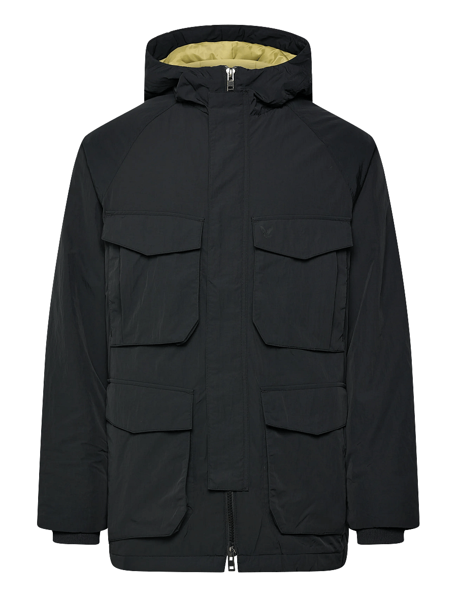 Lyle & Scott - Tactical Wadded Parka - parkas - x002 black ice - 1