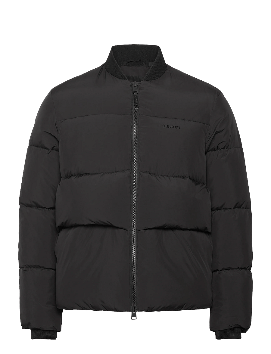 Lyle & Scott - Puffer Bomber Jacket - vårjackor - z865 jet black - 1