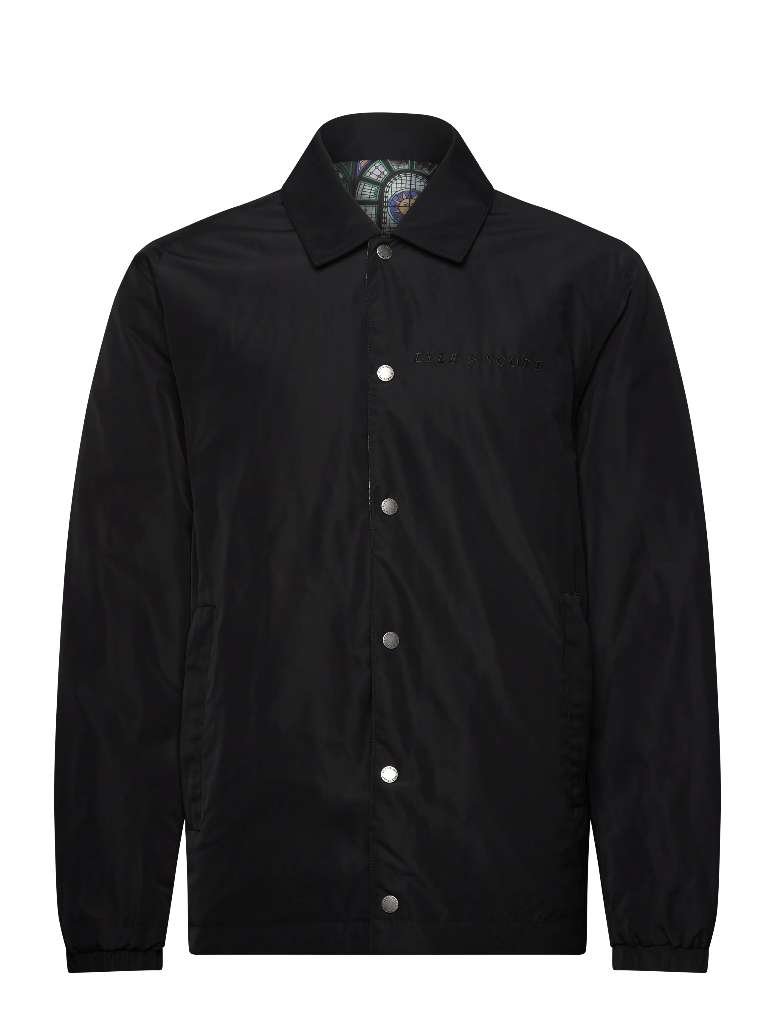 LYLE & SCOTT Reversible Printed Jacke Schwarz - L - Herren