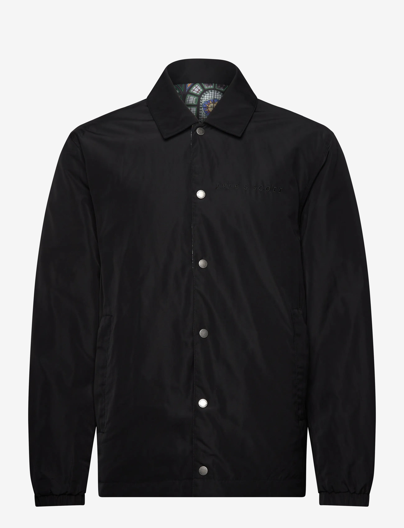 Lyle & Scott - Reversible Printed Jacket - fall jackets - z865 jet black - 1