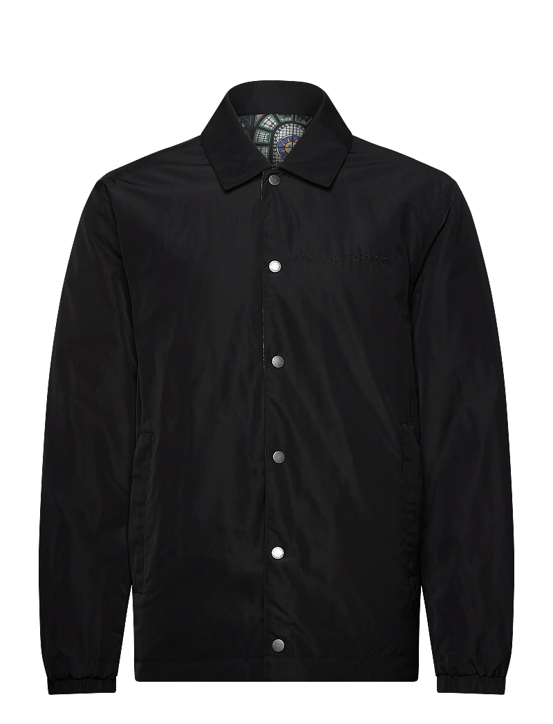 Lyle & Scott - Reversible Printed Jacket - fall jackets - z865 jet black - 1