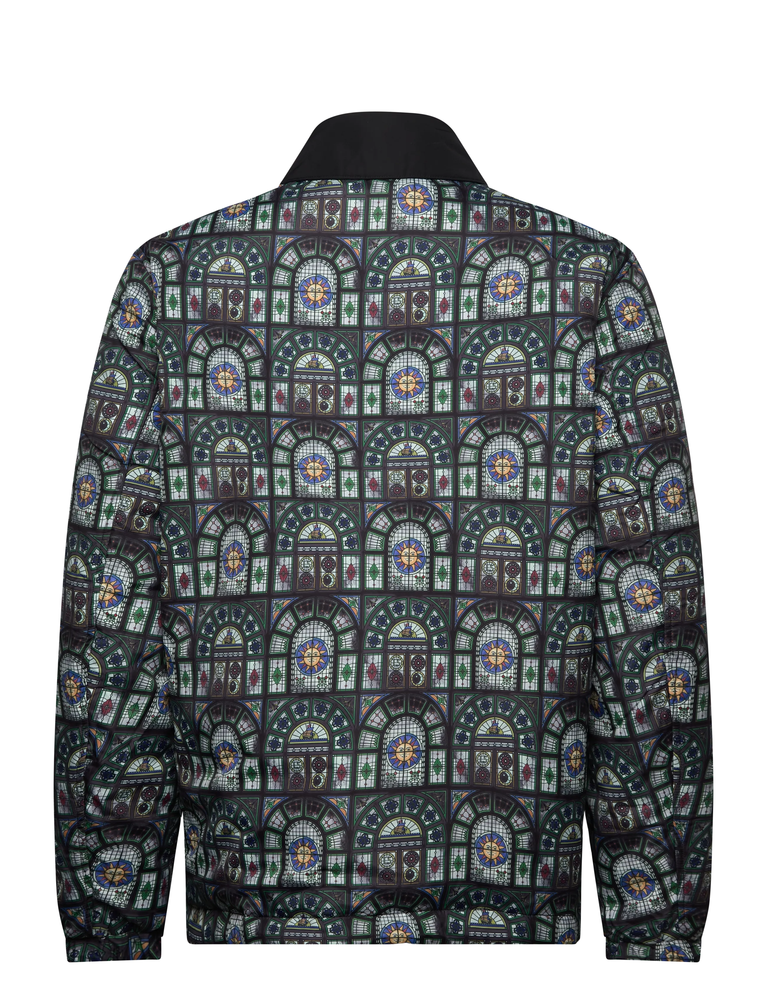 Lyle & Scott - Reversible Printed Jacket - vårjackor - z865 jet black - 4