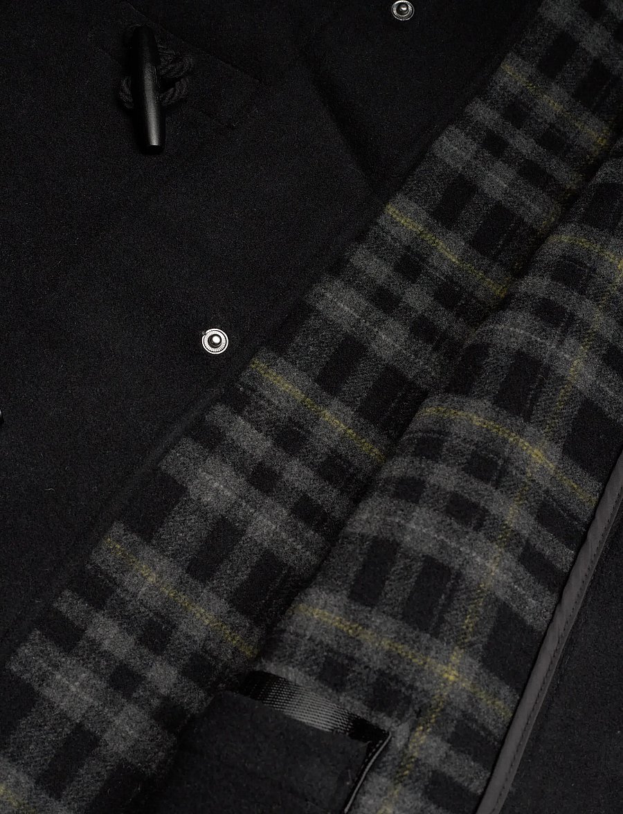 Lyle & Scott - Duffle Coat - villased mantlid - z865 jet black - 4