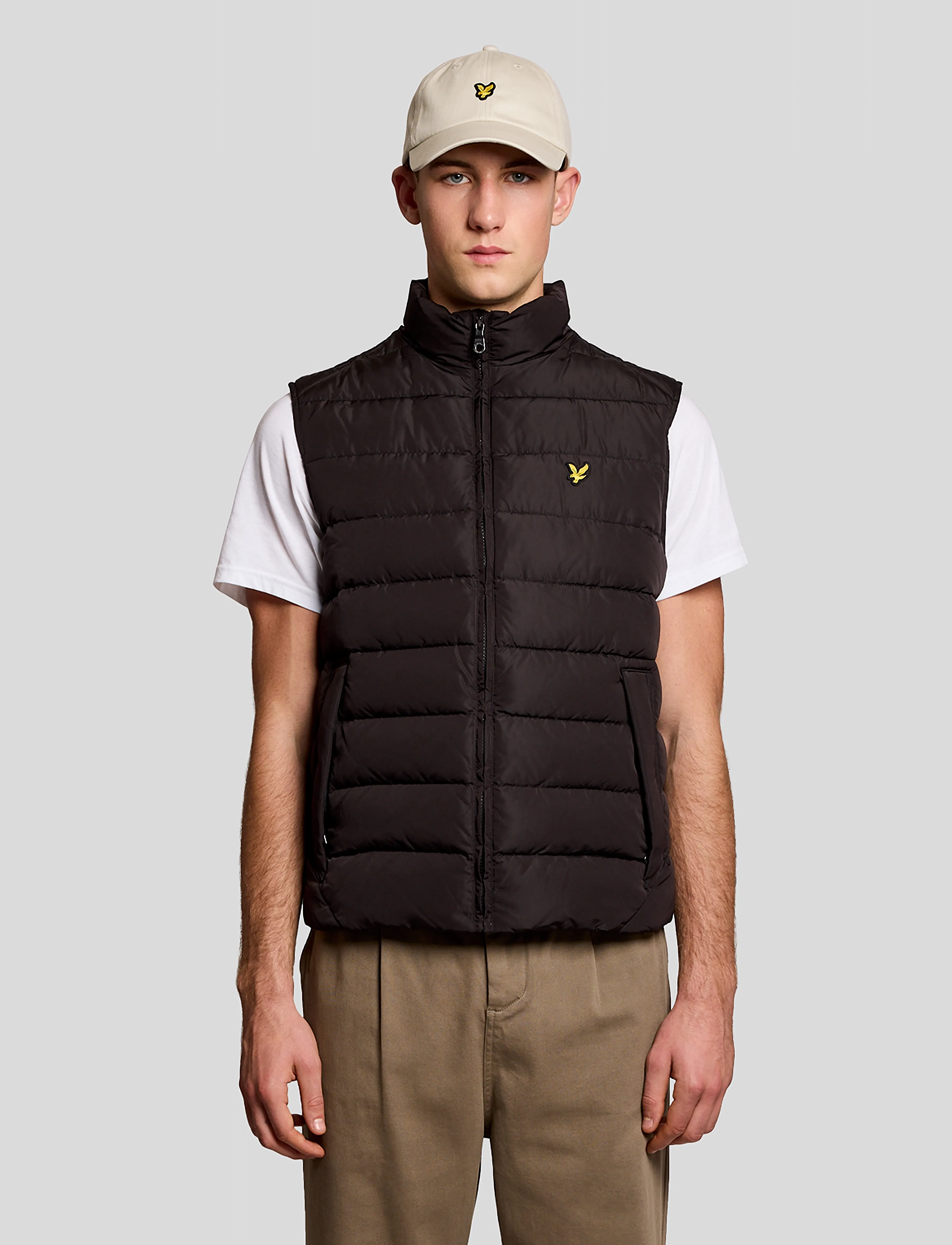 Lyle & Scott Quilted Gilet, XL, Oberbekleidung, Schwarz - Westen, Männerswear