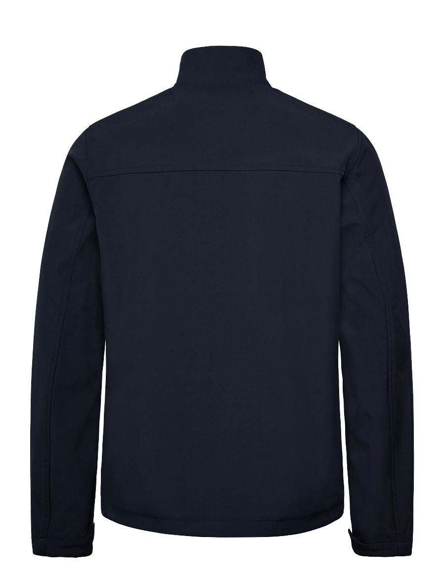 Lyle & Scott - Mesh Back Softshell Funnel Neck Jacket - fall jackets - z271 dark navy - 2