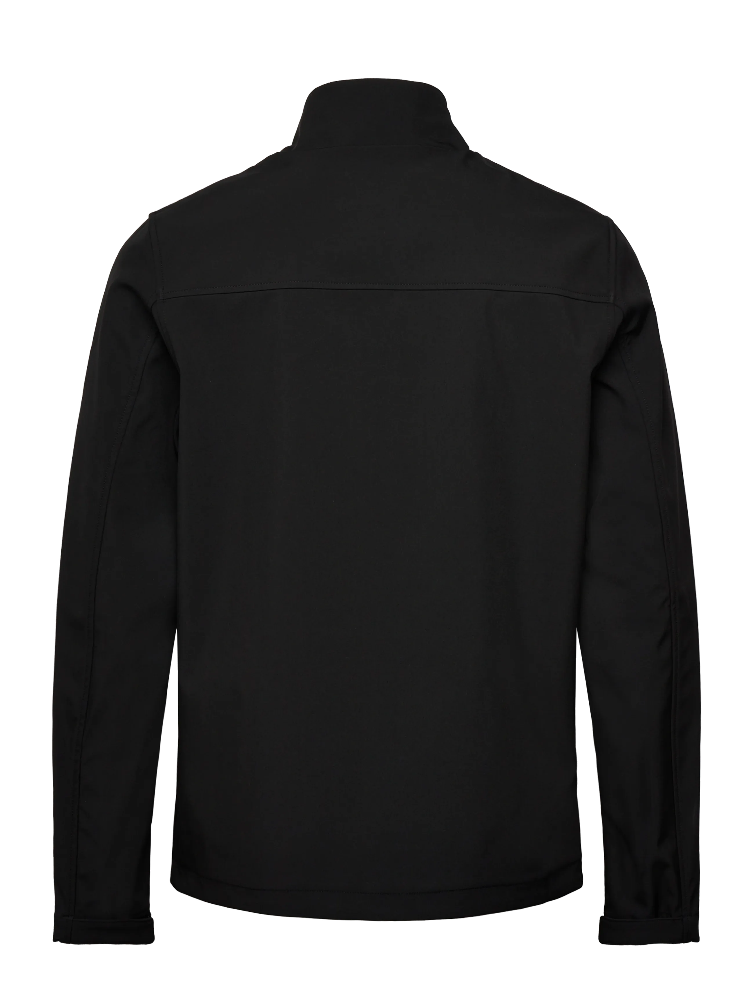 Lyle & Scott - Mesh Back Softshell Funnel Neck Jacket - vårjackor - z865 jet black - 2