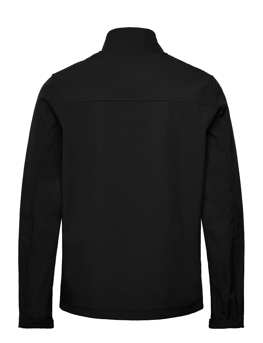 Lyle & Scott - Mesh Back Softshell Funnel Neck Jacket - fall jackets - z865 jet black - 2