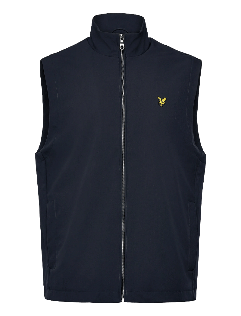 Lyle & Scott - Mesh Back Softshell Funnel Neck Gilet - outdoor - z271 dark navy - 1
