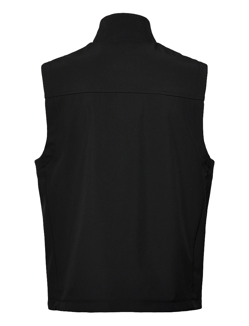 Lyle & Scott - Mesh Back Softshell Funnel Neck Gilet - outdoor - z865 jet black - 2